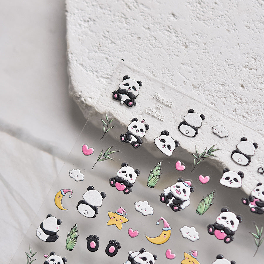 Panda of China – Cute Nail Art Accent Set