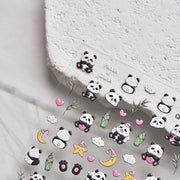 365nails: "Embossed Cute Panda" – Nail Art Stickers