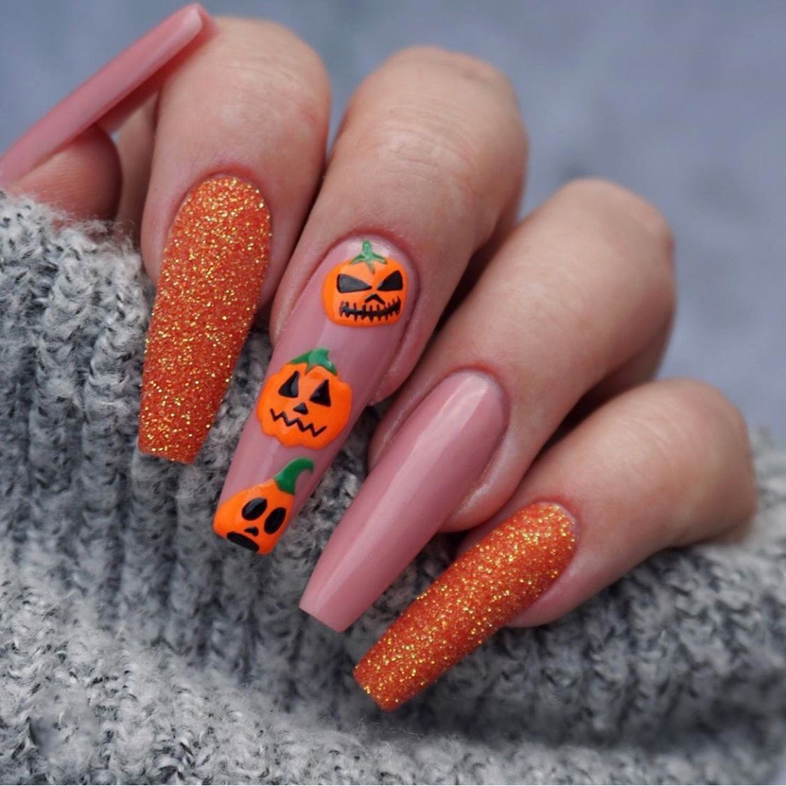 萬聖節系列 長款成品穿戴甲 假甲 甲貼｜365nails