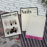Pearl Finish Display Cards for Handmade Press On Nails (MOQ=50)