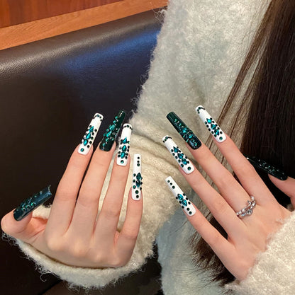 Pure handmade press on nails   nail art fake nails beauty | 365nails
