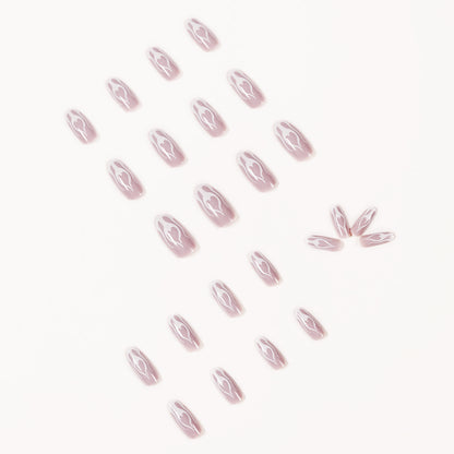 direct supply of white flame soft nail wear nail art finished fake nail nail art patch nail patch removable nail｜365nails