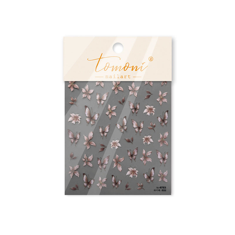 365nails: "Vintage Pink Butterfly" – nail art stickers