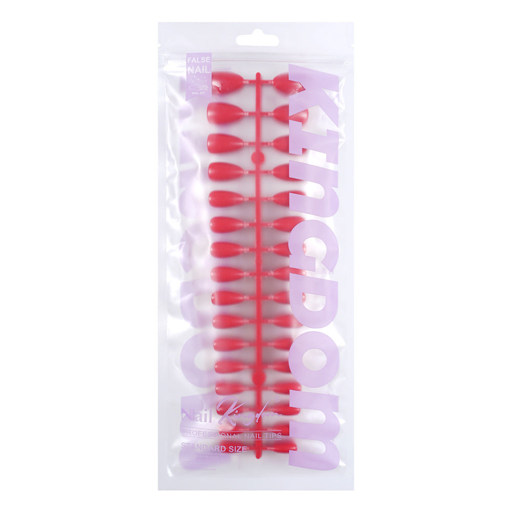 Nail Tips press on nails solid color almond nail piece, short high-end 150 pieces, bag removable prefabricated nail art wholesale