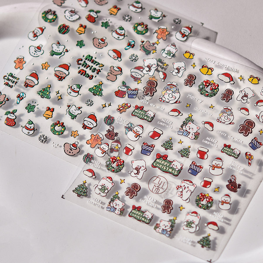 Embossed Christmas Carnival – 3D Festive Nail Art Set