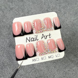 Duck bill nail sweet cool hot girl pink black French ice through handmade press-on nails wearable fake nail wholesale｜365nails