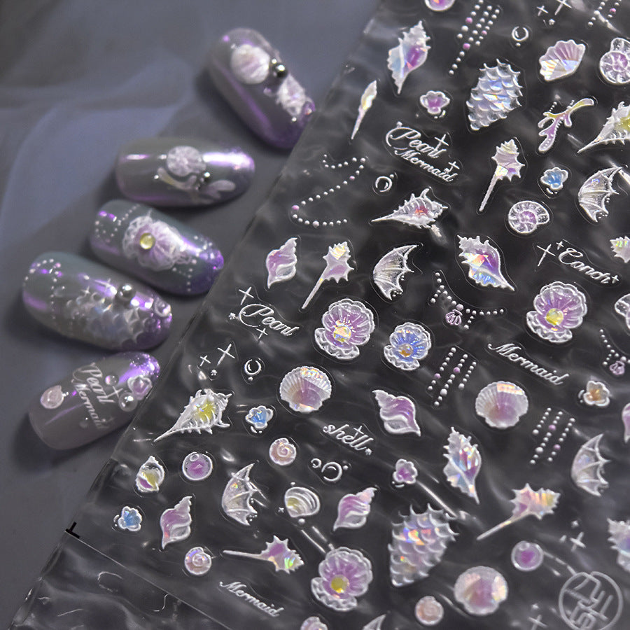 365nails: "Aurora Seashell Cove" – Nail Art Stickers