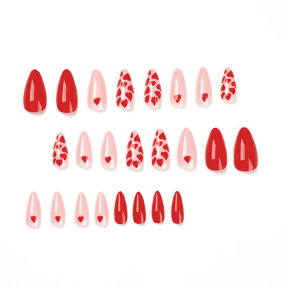 press on nails pads Pink love nails pads press on nails pads Wholesale nails pads Finished products Detachable nails pads, press on nails pads｜365nails