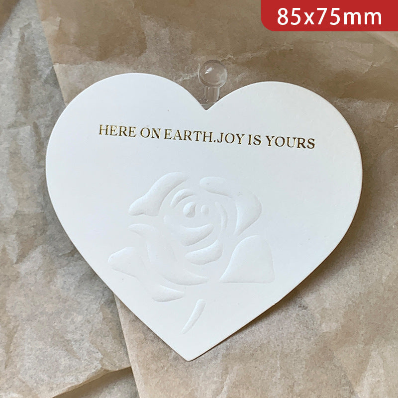 Spot relief three-dimensional rose wearing armor display card beige advanced bronzing nail art background cardboard packaging