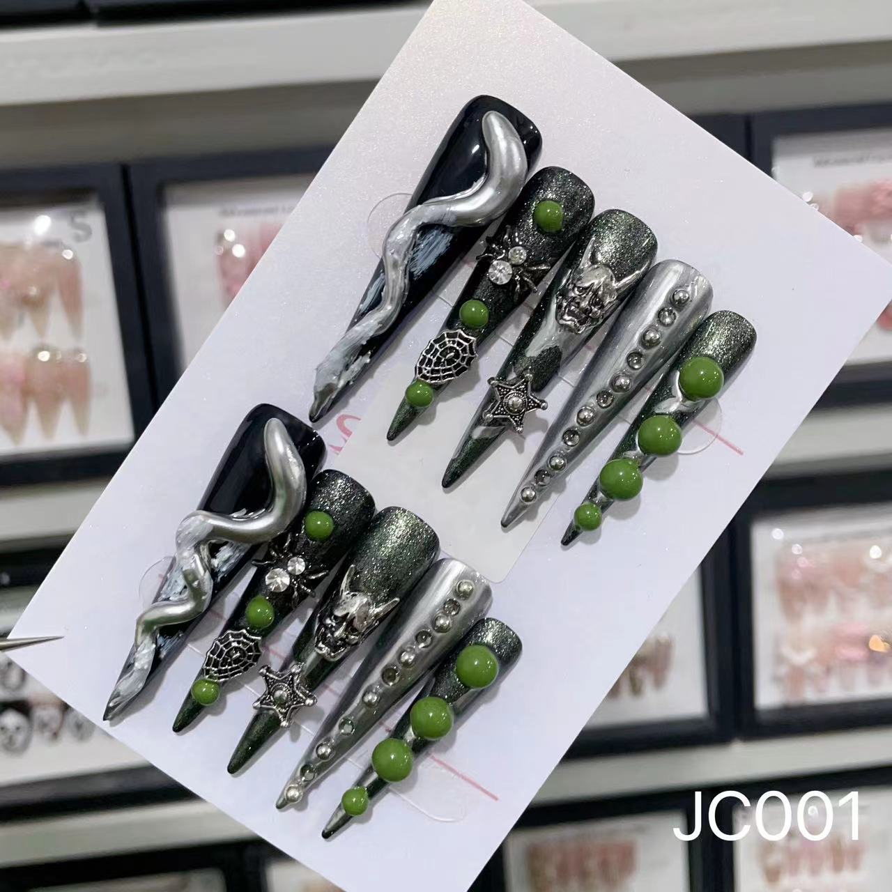 Extra Long 5.5cm Stiletto Press-On Nails Collection | Dozens of Styles | Reusable & Ready to Wear