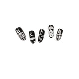 Coleção de unhas redondas de Halloween Unhas de pressão Produtos acabados para arte Unhas de pressão Unhas postiças Patches para arte de unhas Patches para unhas ｜ 365nails