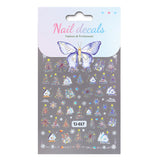 Christmas colorful hut nail art sticker 5D relief three-dimensional Christmas atmosphere nail sticker jewelry TJ model