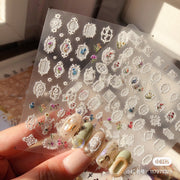 365nails: 復古蕾絲花框 美甲貼紙