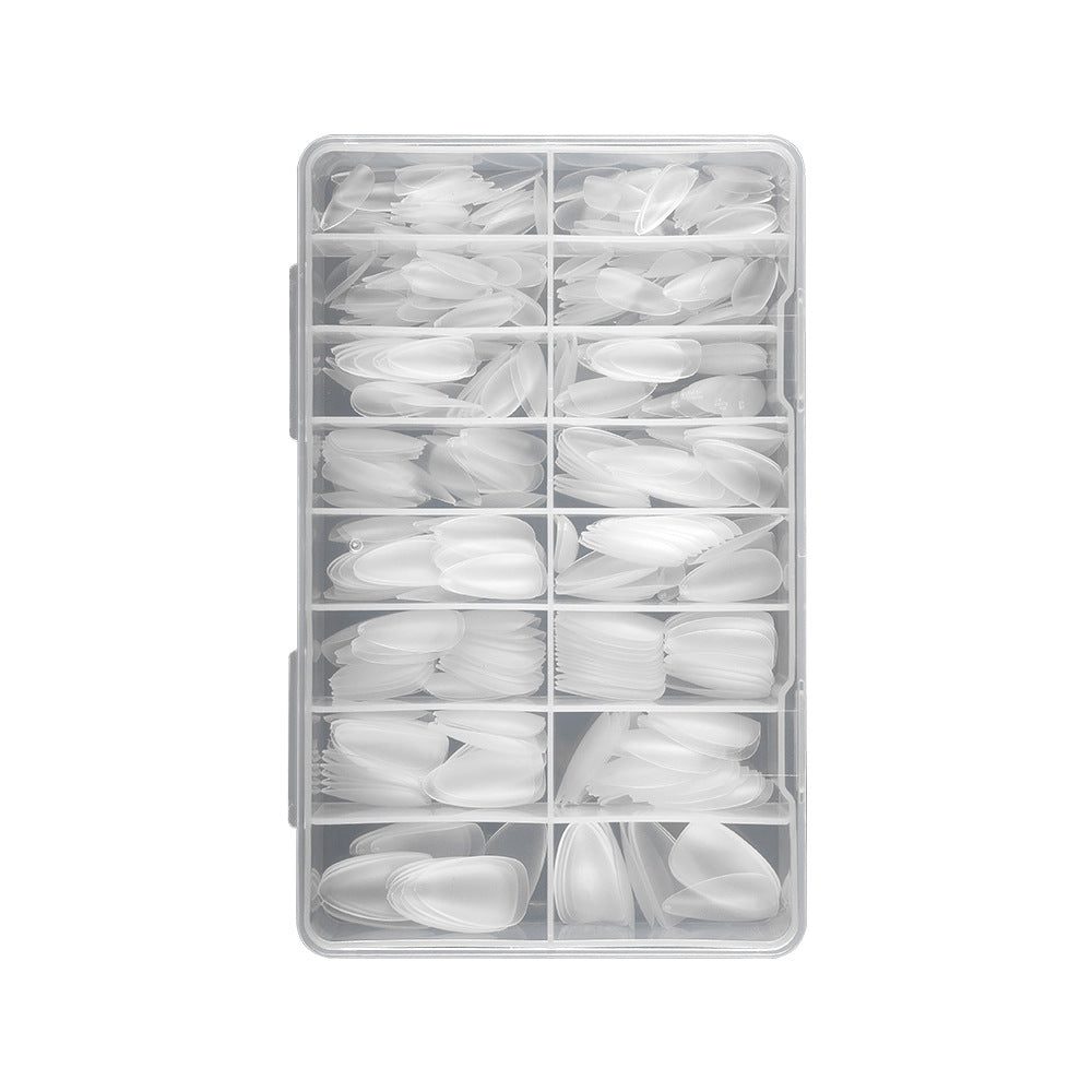 365nails Full-Matte Nail Tips | Multi-Shape Nail Extension Set with Storage Case