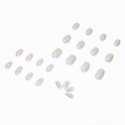 Dead leaf yellow French  for Press on, finished , fake nail, nail , nail , false nail.｜365nails