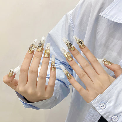 Pure handmade press on nails   nail art fake nails beauty | 365nails