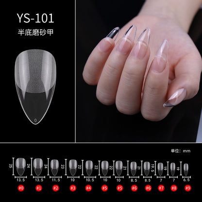 Nail Tips Nail pads are transparent and semi-matte, fully pasted, ultra-thin and non-marking, extended, and 240 full-size fake nails are free of engraving and grinding.