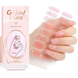 Semi-Cured Gel Nail Strips 3D Foil Gold Glossy Design (MOQ=3)