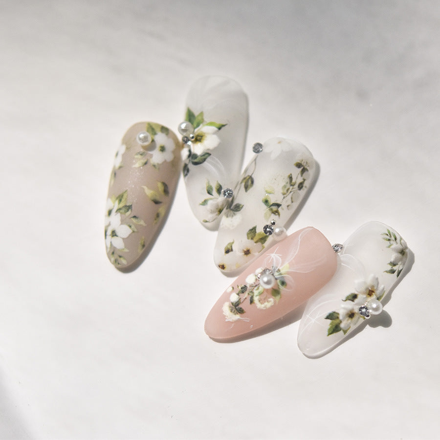 365nails: 피오니 꽃 입체 네일 스티커