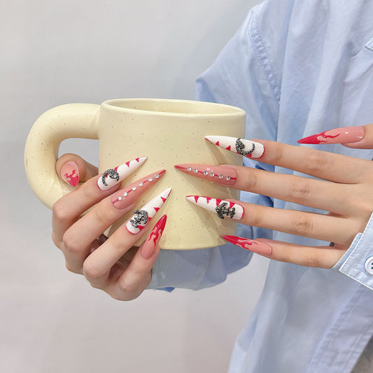 Pure handmade press on nails   nail art fake nails beauty | 365nails