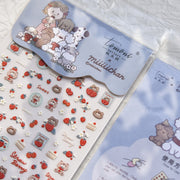 365nails: "miiiichan Strawberry Bear Sweet" – Nail Art Stickers