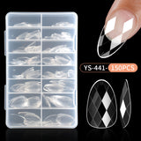 Nail Tips popular 3D rhombus nail piece almond nail ballet nail irregular transparent fake nail piece nail art wholesale