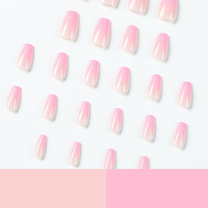 Wear nail wholesale short ballet gradual change powder fake nail piece wholesale nail patch wear nail short nail wear｜365nails