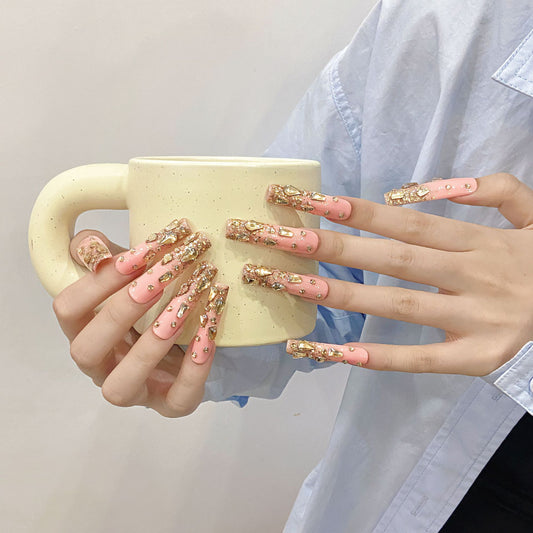 Pure handmade press on nails   nail art fake nails beauty | 365nails