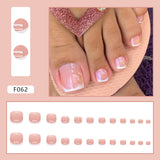 Uñas francesas blancas simples de color rosa claro, uñas postizas, uñas postizas, uñas de niña delicada, lindas uñas de los pies a presión, uñas | 365nails