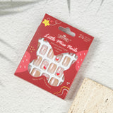 Kids press-on nails Fireworks washable manicure square head glittering gold powder 24 pieces