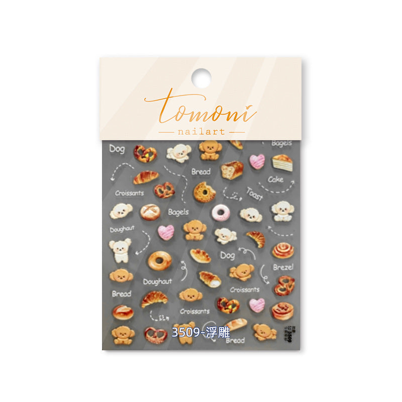 Bakery Embossed – Cute Dessert Nail Art Set