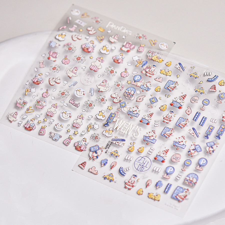 365nails: 可愛交通巡邏 – 美甲貼紙