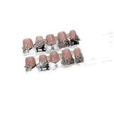 White French Star Cross Press On Nails