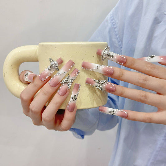 Pure handmade press on nails   nail art fake nails beauty | 365nails