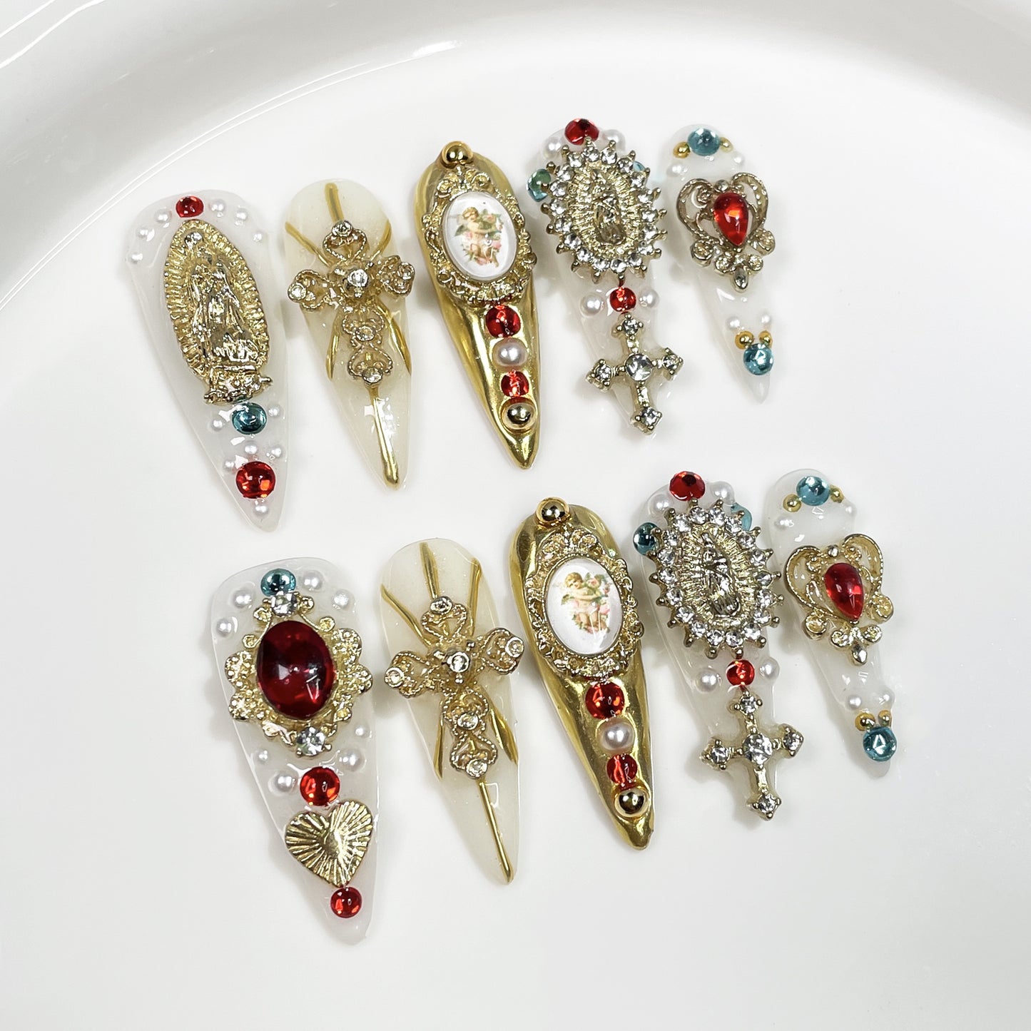 Baroque Holy Relic Series Press-On Nails