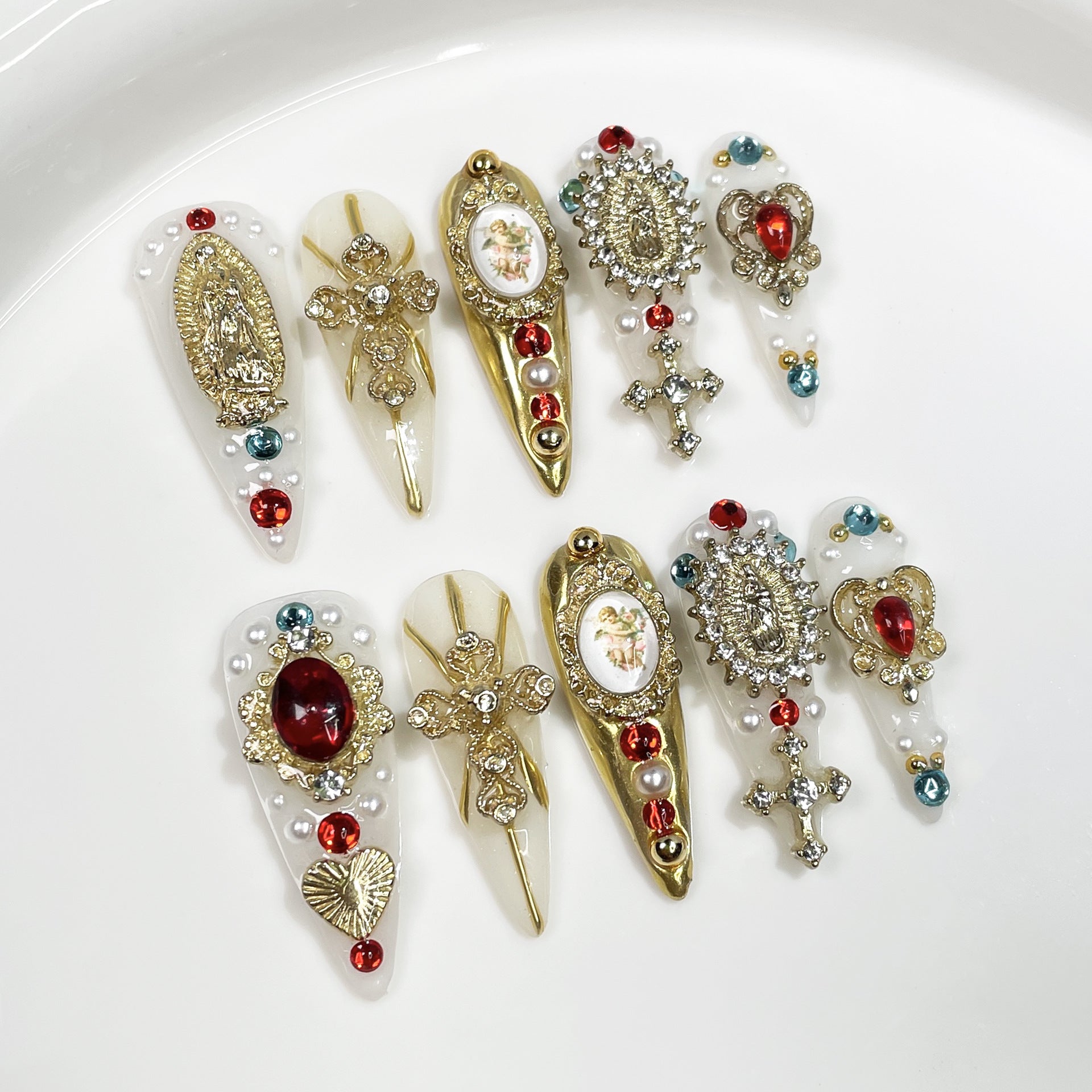 Baroque Holy Relic Series Press-On Nails