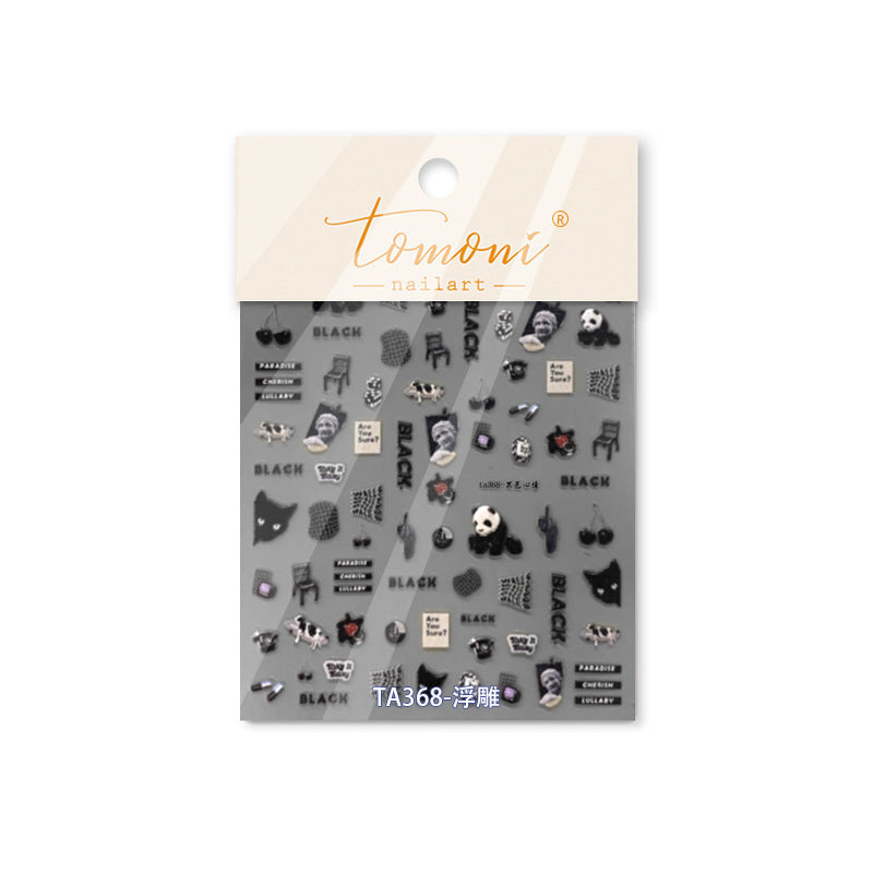 365nails: "Monochrome Street" – Nail Art Stickers