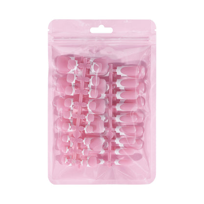 Nail Tips French press on nails toenails Square Nail Pieces 60 Pieces Bag Removable and Traceless Prefabricated Patch Nail Art Foot Fake Nails