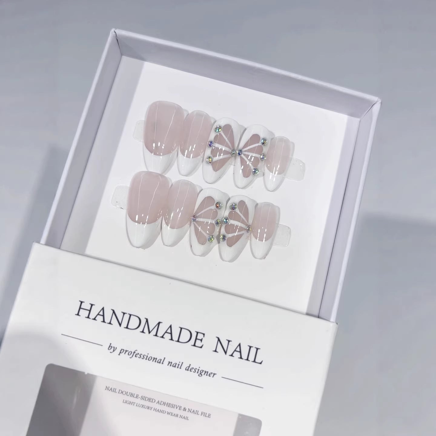 Ballet Dream: "Tutu Grace" – Short Almond Press-On Nails