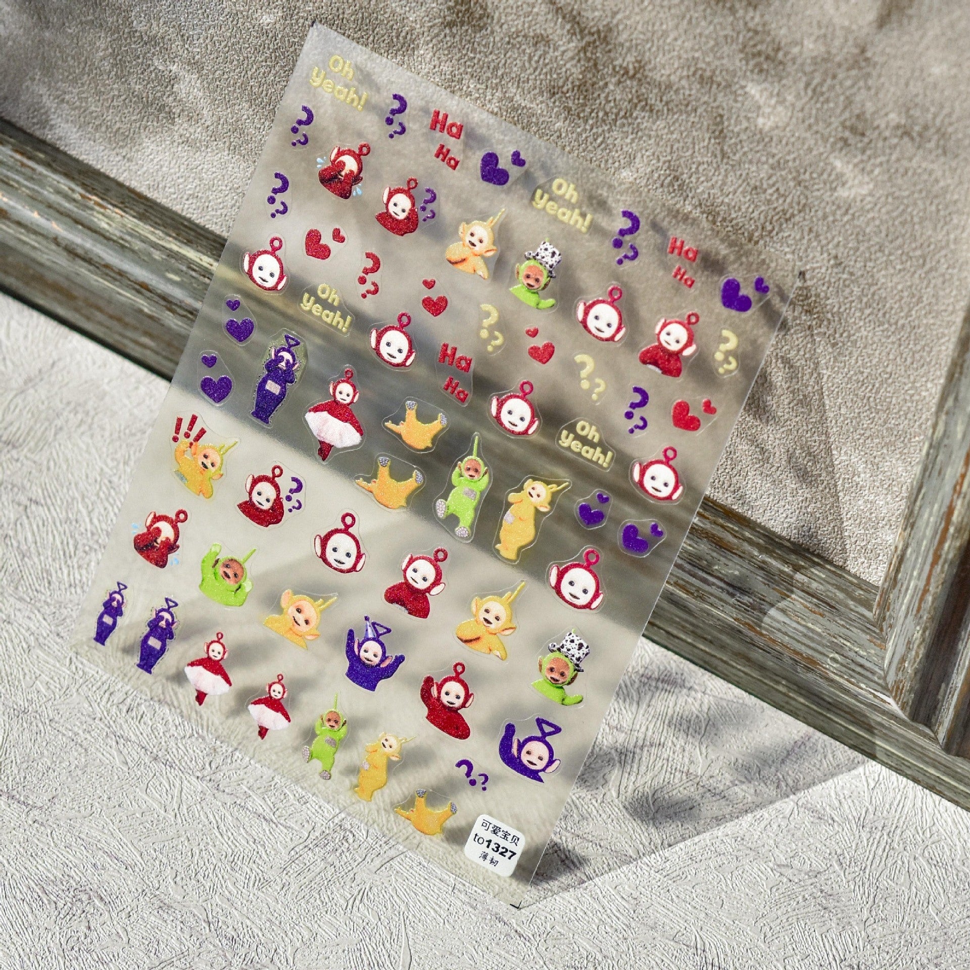 Teletubbies 指甲貼 – 5D 立體壓花 經典卡通套組