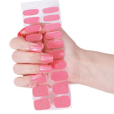 Semi-Cured Gel Nail Strips Gradient Glitter Shimmer Glossy Design (MOQ=3)