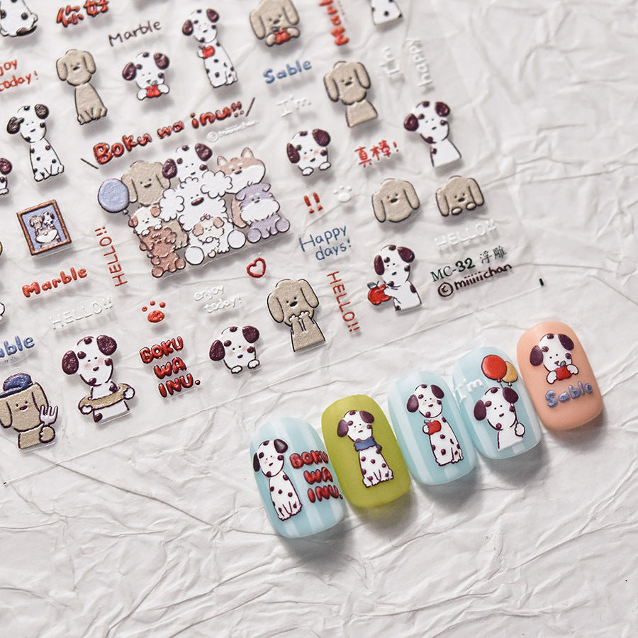 365nails: "Miiiiichan Puppy Friend" – adesivos de unha