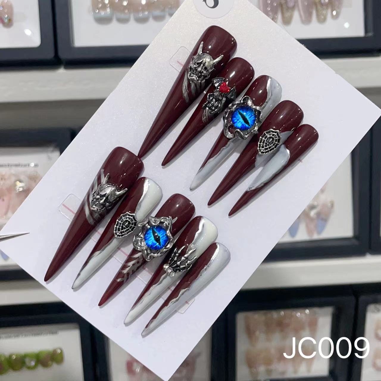 Extra Long 5.5cm Stiletto Press-On Nails Collection | Dozens of Styles | Reusable & Ready to Wear