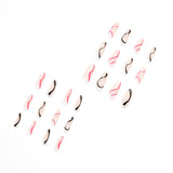 wave color matching press on nail wearing finished nail art fake nail nail art patch nail patch｜365nails