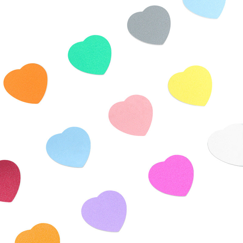 Double-sided heart-shaped manicure strip, special tool for polishing manicure (MOQ=100)