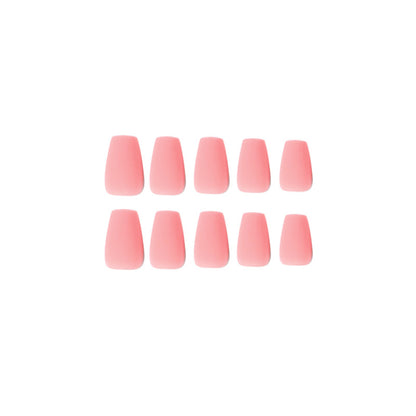 Press-on nails wholesale Solid color short ballet nail matte fake nail wholesale Nail art Press-on nails wholesale｜365nails