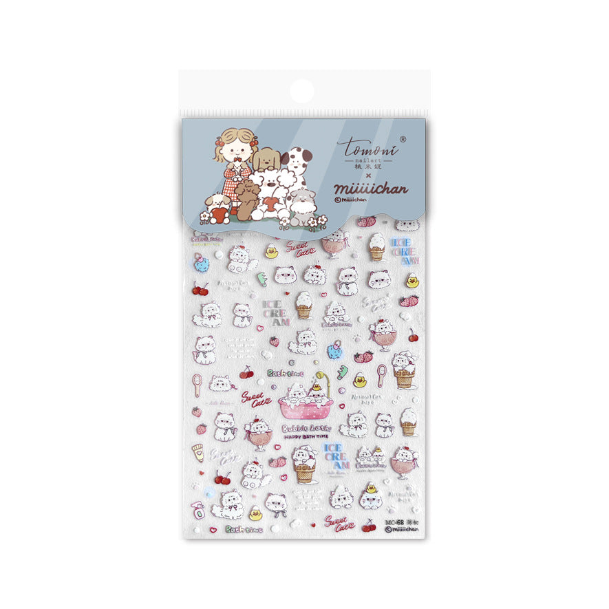 365nails: 귀여운 고양이 & 강아지 스윗 라이프 – 네일 아트 스티커