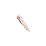 [Yin Juan]New Chinese Pure Desire Wind Hand-painted smudged cheongsam floral quicksand flow hemp press on nail