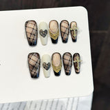 Soft Nude Cat Eye Press On Nails