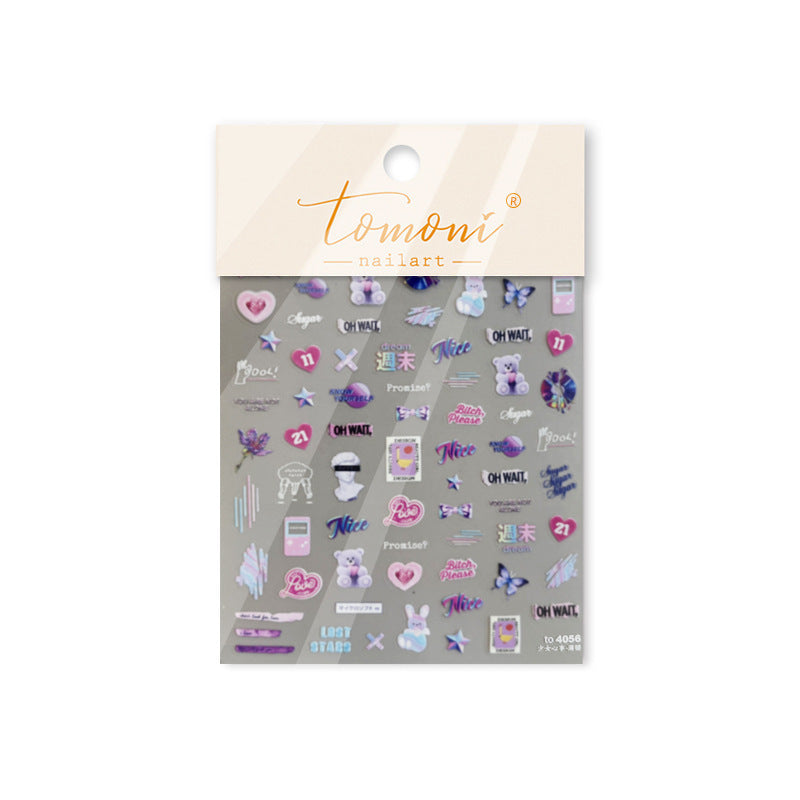 365nails: "Y2K Pink Rebel" – nail art stickers